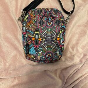 Sakroots Bright Multicolor Geometric Crossbody Bag